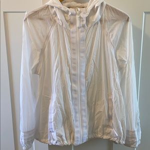 Athleta Lightweight Running Jacket Small White
